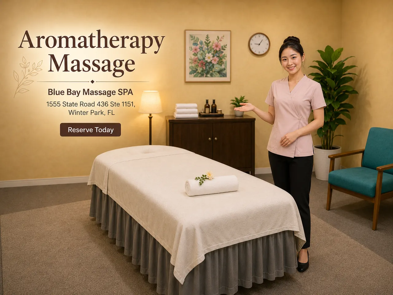 Aromatherapy Massage in Winter Park, FL at Blue Bay Massage Spa