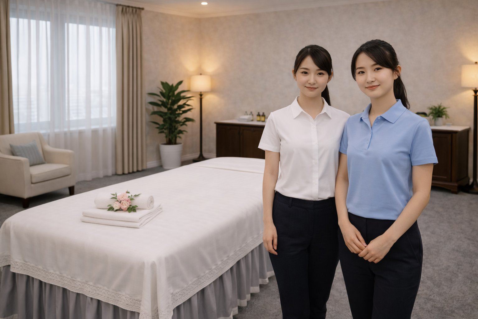 Blue Bay SPA therapists welcoming guests inside the State Road 436 storefront — Winter Park FL
